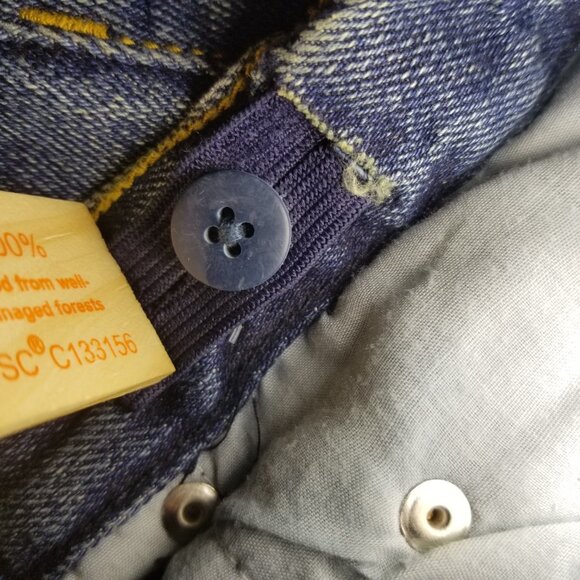 OP Jeans Youth 18 Bootcut Blue Baggy Fit Denim Wide Leg Skater Y2K Retro Vintage - Picture 7 of 9